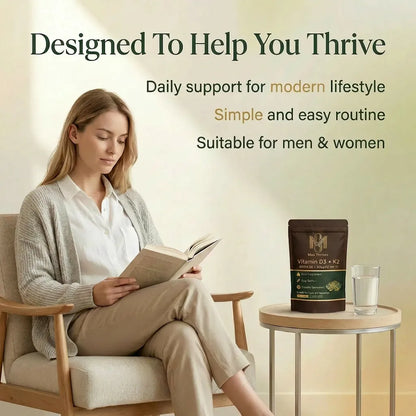 Max Thrives Vegan Vitamin D3 + K2 MK-7, 4000 IU (100 µg) Vitamin D3, 100 µg Vitamin K2, 180 Softgels, 6-Month Supply